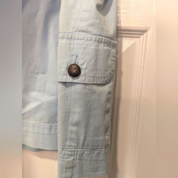 Karen Scott Light Blue Skort with Built-In Shorts Size XL Side Cargo Pockets - Picture 5 of 9